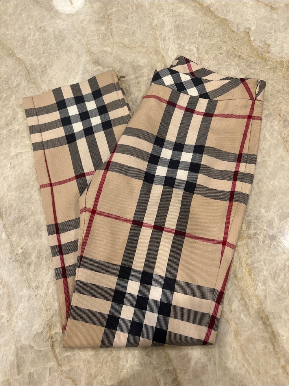 Burberry Signature Check Lined Pant - Size 12Y
